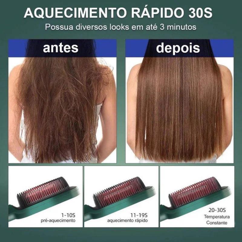 Escova Alisadora 3 em 1 LIZ™ | Zier Hair™