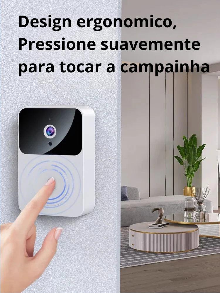 NOVIDADE Campainha X9 Inteligente Com Câmera Vídeo Porteiro Eletrônico Sem Fio Wi-Fi HD Smart Home Recarregável - ENVIO RÁPIDO - Ízer Digital