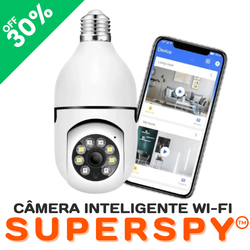 Câmera Inteligente WiFi 360° SuperSpy | PROMOÇÃO🔥 - Ízer Digital